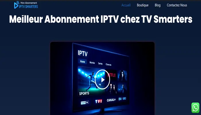 Mon abonnement IPTV smarters 