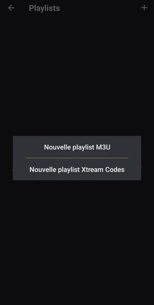 ajout de playlist televizo