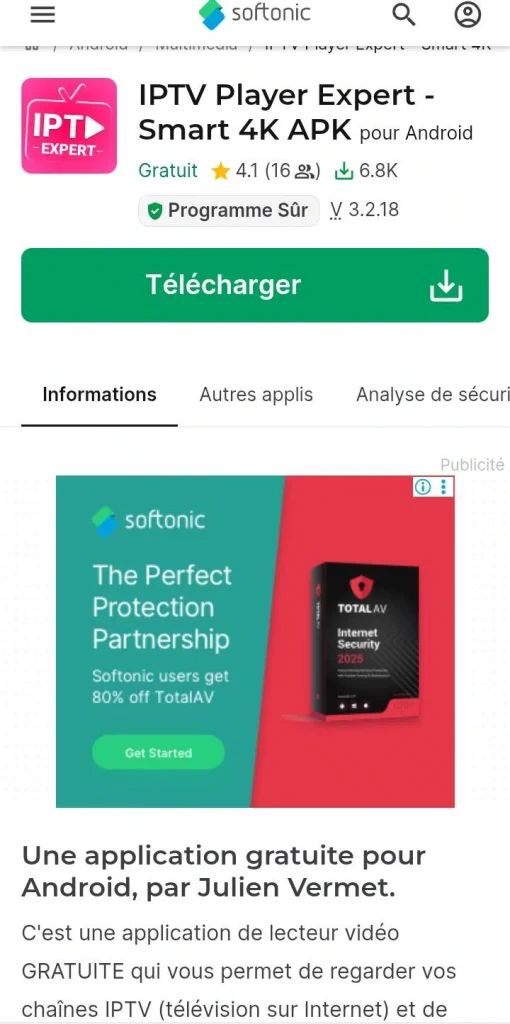 IPTV Expert sur Android