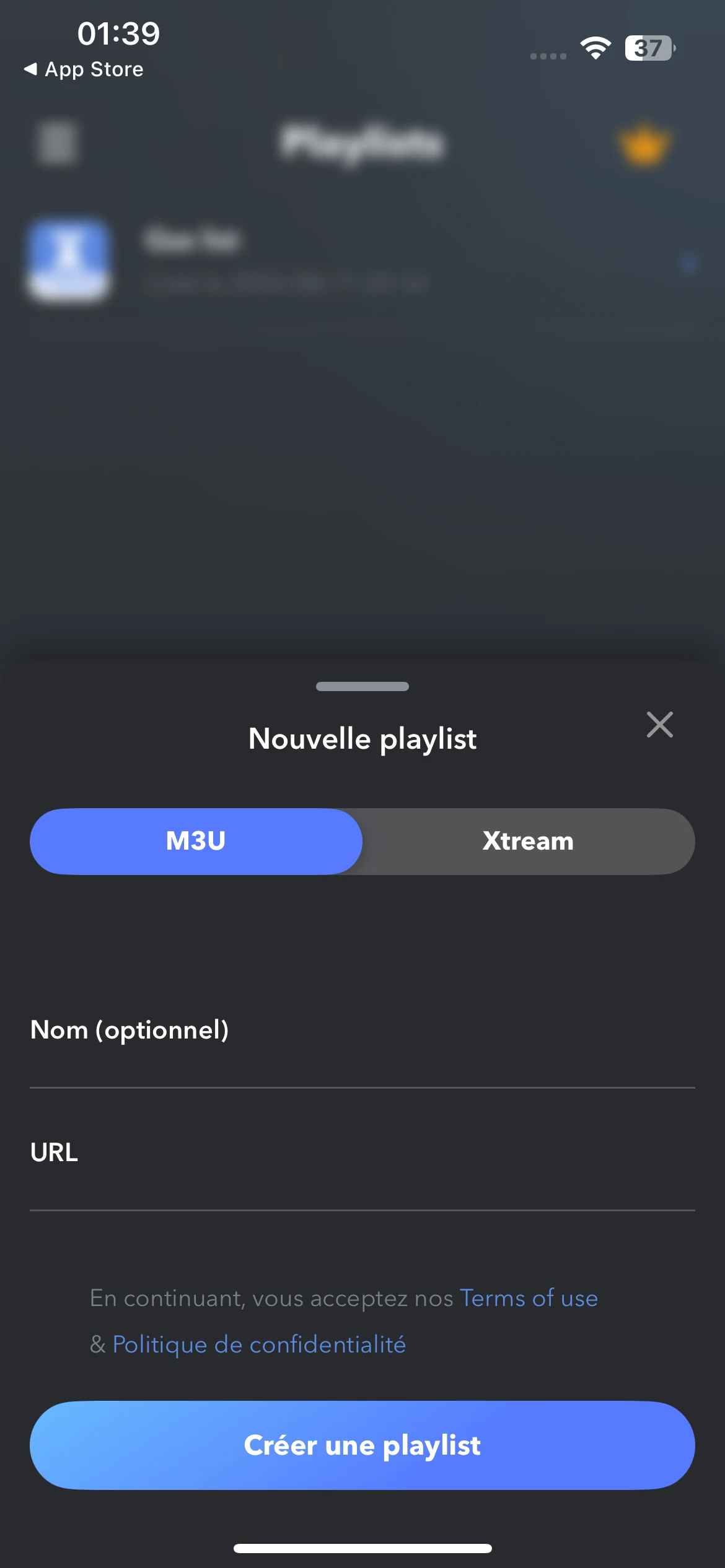 le format M3U